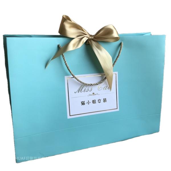 Custom natural art paper bag add logo