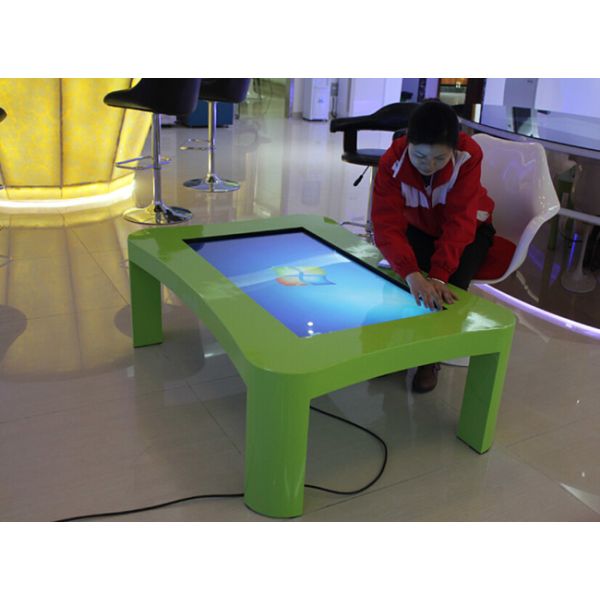 Stand 43 Inch LCD Interactive Smart Touch Screen Table With Embedded PC Win10 OS