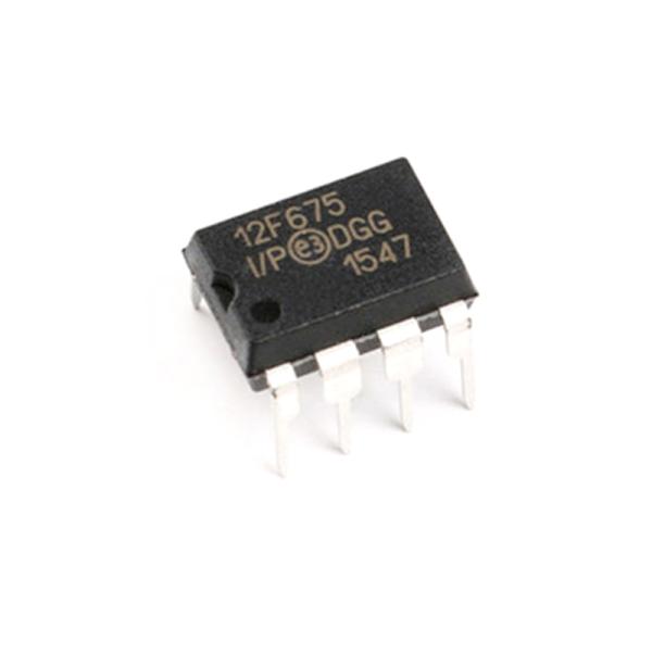 PIC12F675-I/P PIC 12F675 Ic 12F675 8-Bit Microcontroller IC Chip 20Mhz 1.75KB Flash PIC12F675-I/P