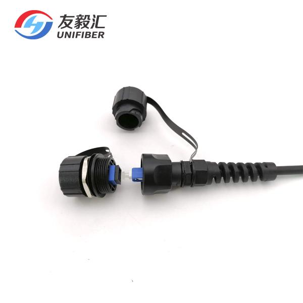 IP67 Waterproof FTTA ODVA Socket SC Bulkhead Adapter