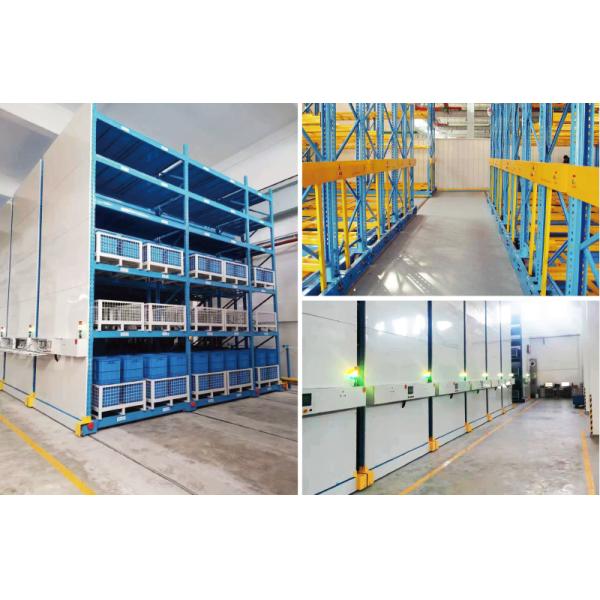 Electric Mobile Pallet Racking Rail-Guided Electric Mobile Rack Warehouse Storage Rack