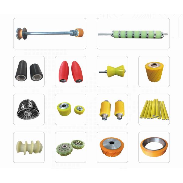 High Precision Polyurethane Coating Rollers , Urethane Conveyor Rollers Waterproof