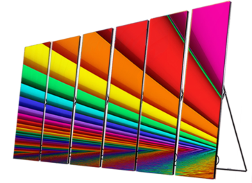 Digital Transparent P2 Backlit Poster Frames LED Display FCC Certificated