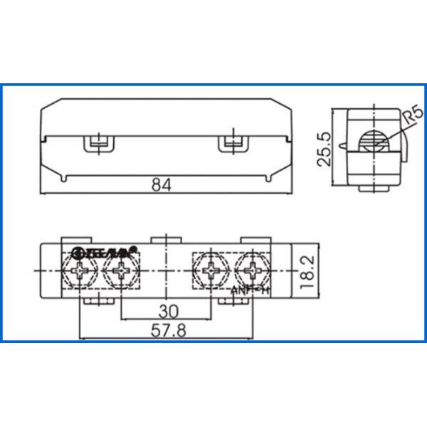 1 Pole AMI / MIDI / AMG Bolt On Down Automotive Blade Fuse Holder