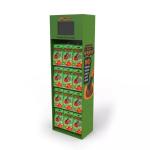 Pop Sales Retail Custom Cardboard Hook Display With LCD Screen