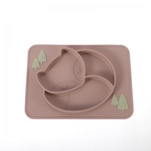 China Heat Resistant Baby Feeding Silicone Plates Microwave Safe Non-Toxic on sale