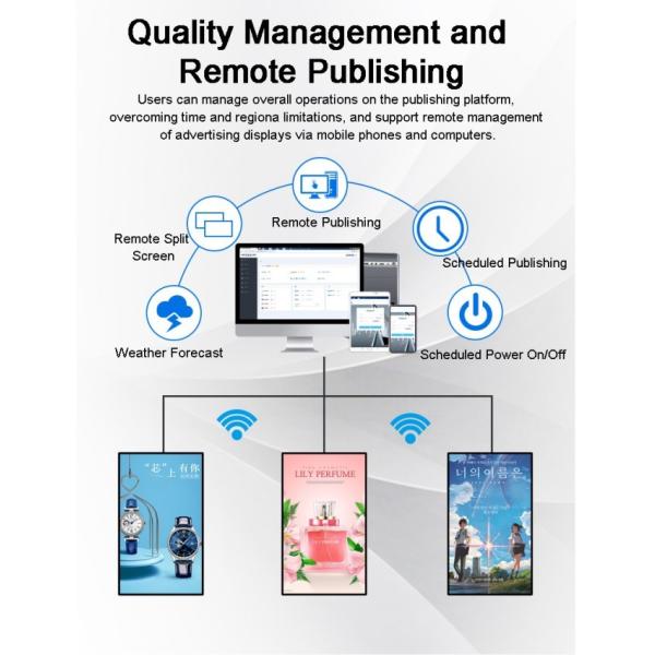 75" 43" 55 Inch Lcd Display Signage Indoor Totem Kiosk Pen / Finger Touch