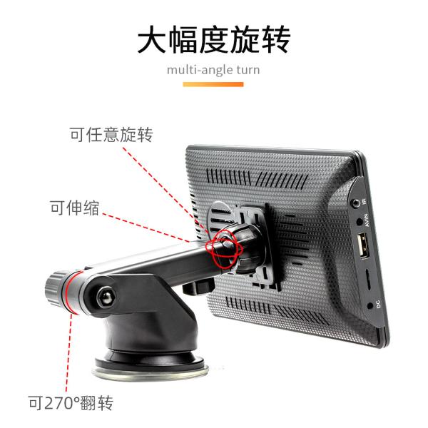 Creatall 7-Inch Portable Wireless CarPlay MP5 Player for Bluetooth New Cross-Border Multimedia Card Slot Head Unit Supports WAV