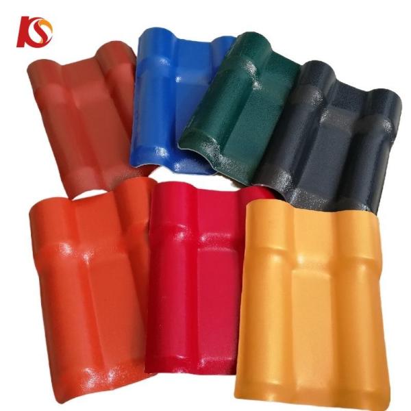 Excellent Appearance ASA Resin Roof Tiles Fire Resistant UPVC Sheet 2.3-3.0mm Thickness Package Size 35.00cm * 30.00cm * 15.00cm