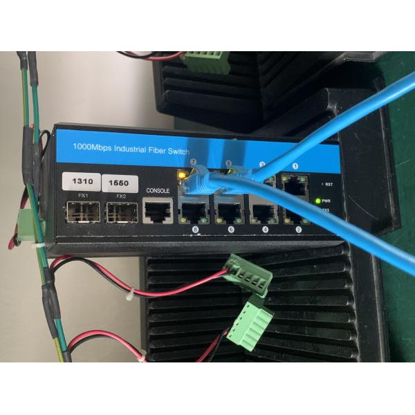 Industrial Managed Ethernet Switch 8 Port Gigabit Network 2.5G SFP Fiber
