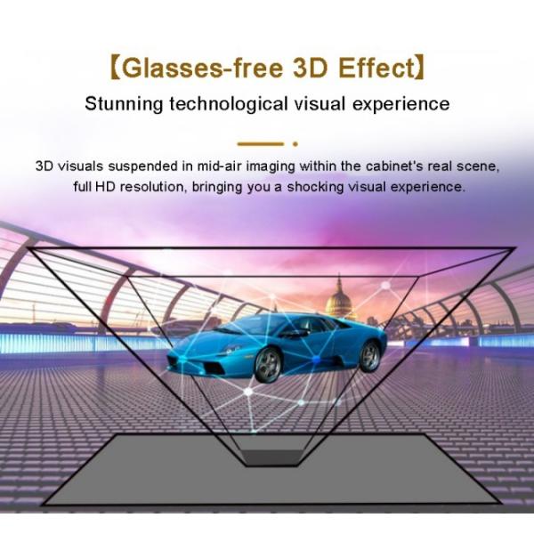 180°, 270°, and 360° Stereoscopic Display Cabinets Holographic Imaging Cabinet for Corporate Exhibition Halls
