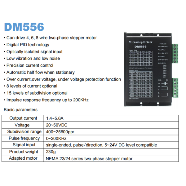 Advanced 2 Phase Step Motor Driver for Speed and Precision Applications