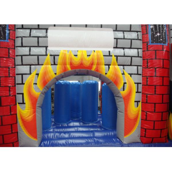 New Inflatable volcano bouncy castle full printing inflatable jumping castle combo beautiful color inflatable jump