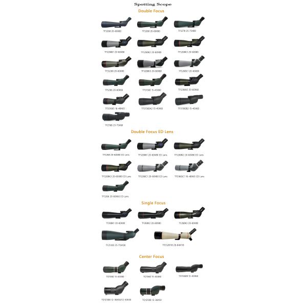 15-45X60 16-48X60 ED Waterproof Zoom Birding Spotting Scope With Tripod