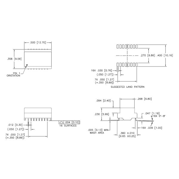Isolated Lan Transformer Shielded Single phase PCB mount H1100FNL