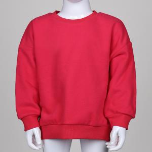China Fleece Fabric Pullover Sweat Shirt Drop Shoulder With Solid Color on sale