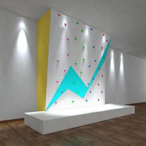 China Resin Automatic Belay Climbing Wall , Plywood Artificial Rock Climbing on sale