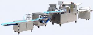 Quality Bread Production Equipment , Thrice Rolling Pastry Production Line For Fried  Pancake for sale
