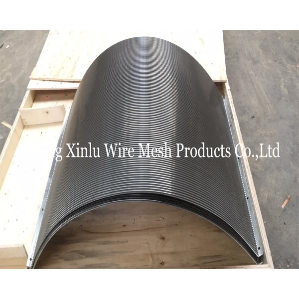 Sturdy Sieve Bend Screen 5-50mm Thickness 3x20mm Frame size Width 2.2-3.0mm wedge wire support wire