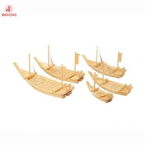 Quality Sustainable Laser Logo 50cm Bamboo Sushi Boat for sale