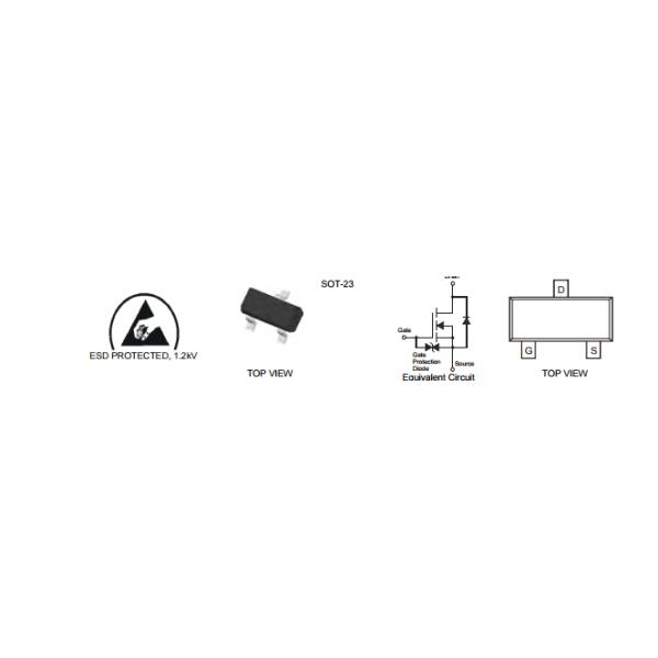2n7002a-7 Programmable IC Chips N Channel Enhancement Mode Field Effect Transistor