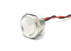 Quality 16mm Mini Metal Piezo Touch Switch Self Reset Momentary For Industrial for sale