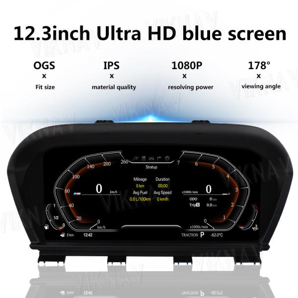 Viknav For BMW X1 X2 1Series 2Series (2013-2022) 12.3 inch instrument cluster replacement linux digital gauge screen