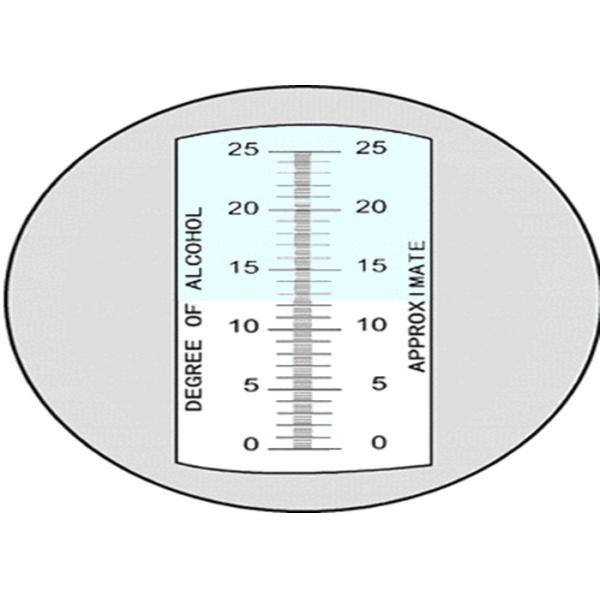 Wide Range Portable Refractometer , Beer Refractometer Black Rubber With ATC