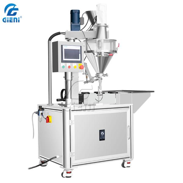 Rotary Automatic Loose Powder Filling Machine With Weighing Sensor Screw Feeding