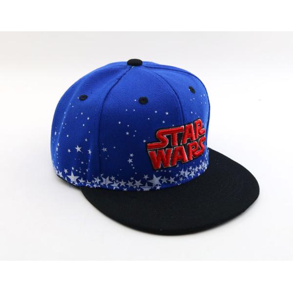 100% polyster Custom Snapback Embroidery customize snapback hats wholesale size57-59cm wihte black blue