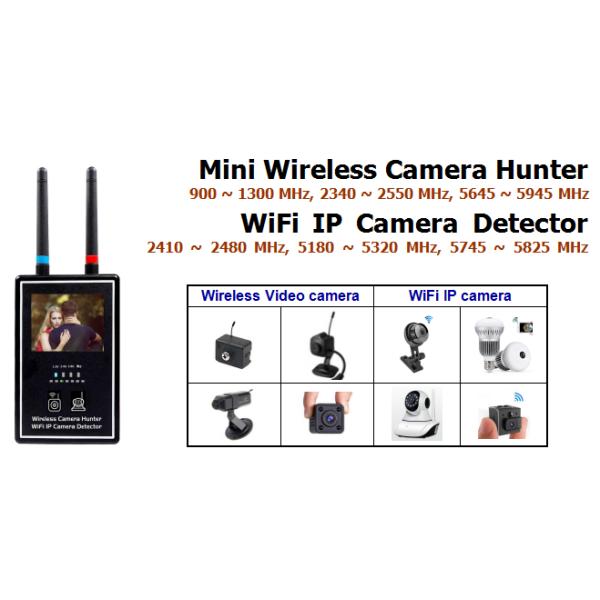 Portable Mini Wireless Camera Hunter and WiFi IP Camera Detector for Anti Spy use