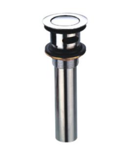 China Push Button Type Brass Washbasin Pop Up Waste with Overflow Drain with CE on sale
