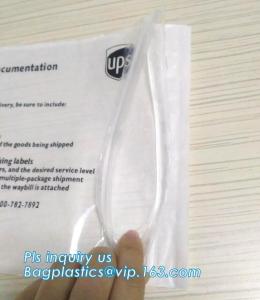 Quality Self-Seal Security Document Packing List, UPS TNT express invoice packing list envelope, enclosed envelope/ waybill bag for sale