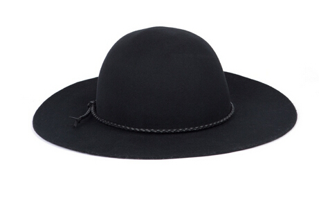 WOOL ROUND BRIM HAT