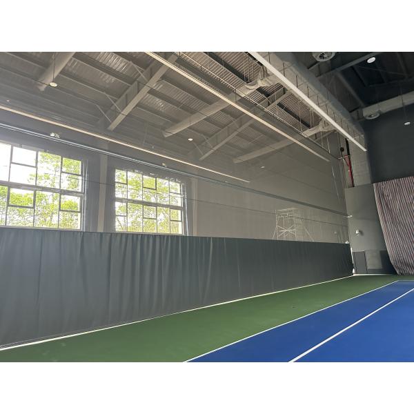 Electric Control System Fireproof Environmental Friendly Divider Curtain Partition Curtain