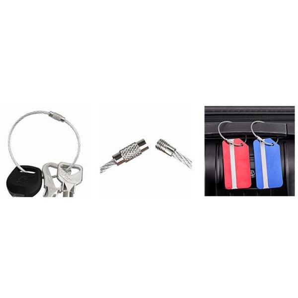 Aircraft Cable Key Ring