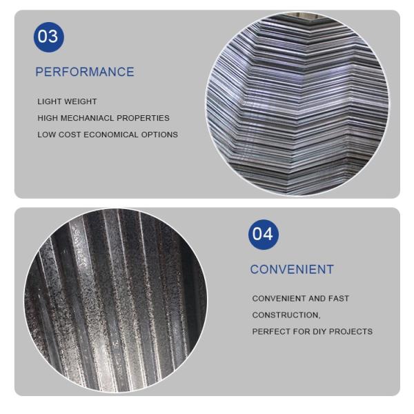SGCC Waterproof Building High Strength Trapezoidal Type Corrugated Galvanized Steel Roofing Sheet with SIRM Certificate