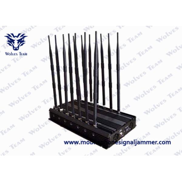 All Bands Mobile Phone Signal 14 Antennas Jammer Jamming Range Up To 50m