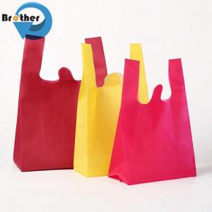 Quality Wholesale Customizable Eco-Friendly Non-Woven Bag Packing Bag PP Woven Fabric Bag Shopping Bag Tote Bag U-Cut Bag for sale