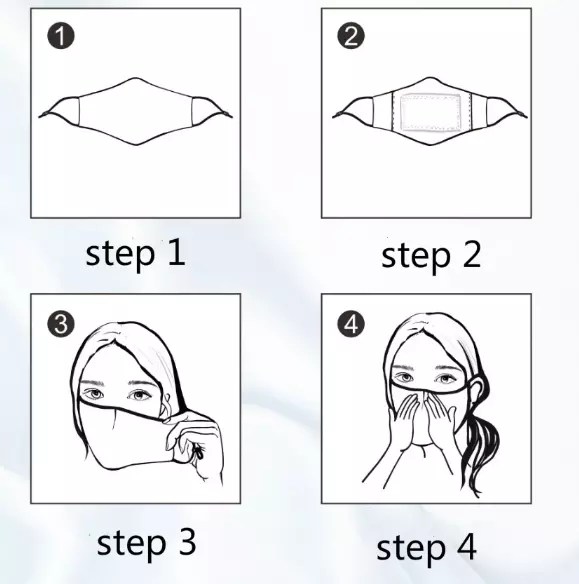 Double Layer 50g Mulberry Silk Face Mask With Nose Wire