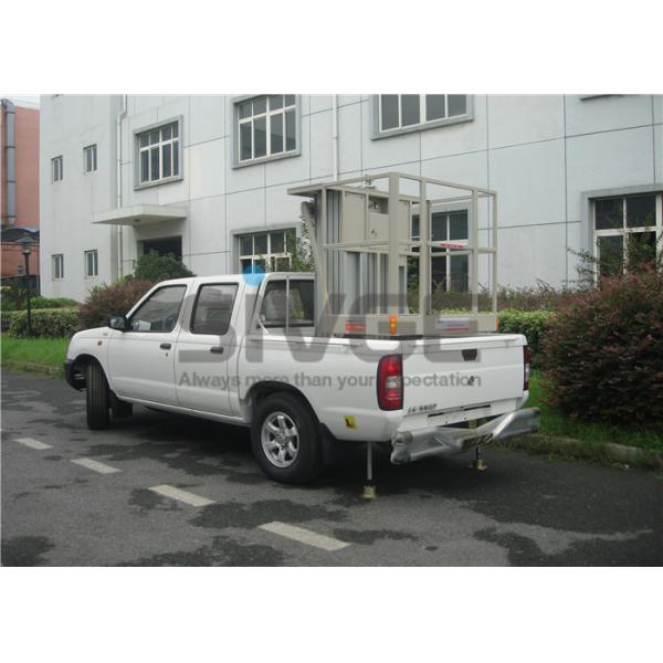 Truck Mounted Scissor Working Platform Double Mast For Wall Cleaning