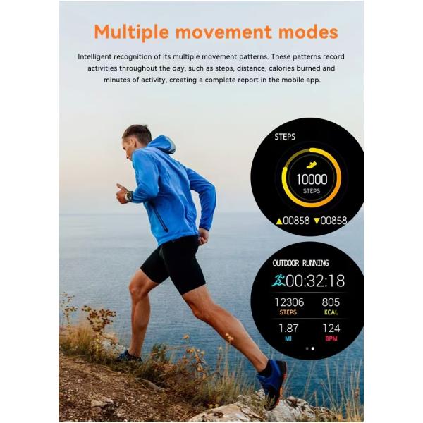 H19 Sim Card Smart Watch 4G Android / Rotating Camera Smart Watch 1.95 Inch AMOLED 1990mAh