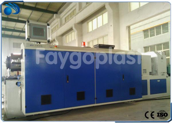Buy Conical Twin Screw Extruder Machine , PVC Pipe Manufacturing Machine High Precision at wholesale prices