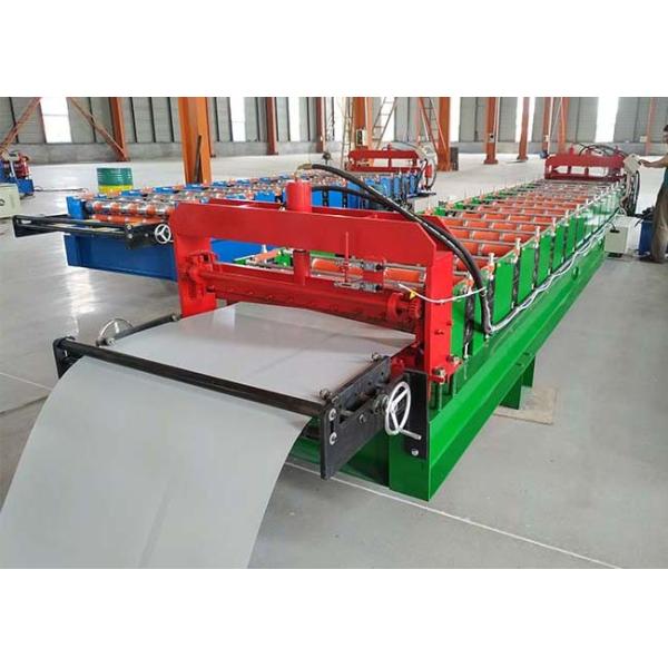Roofing Panel Trapezoidal Shape Crimping Sheet Metal Roll Forming Machines With Customized Color