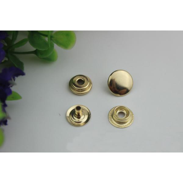 Luggage hardware 12.5 mm four color iron single sided snap buttons for clothing