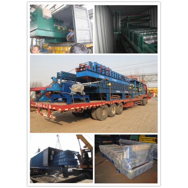 Blue Color Corrugated Sheet Roller Customized Profile Long Service Time