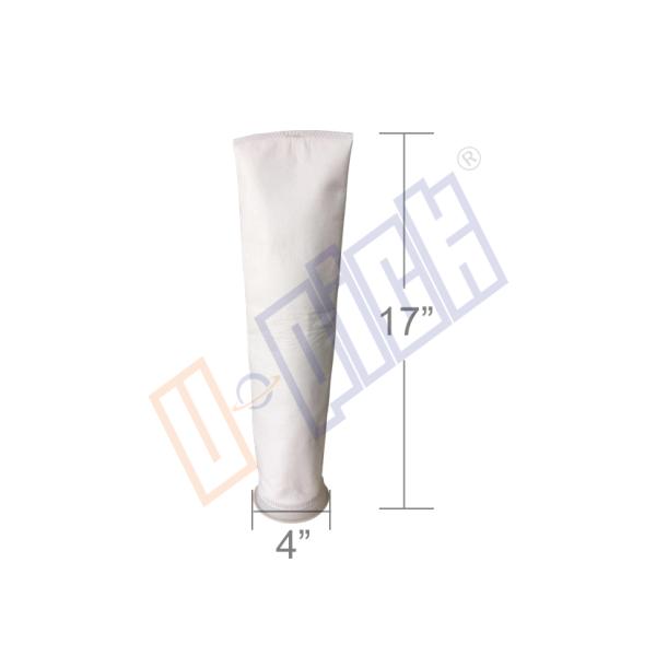 5 Micron Small Solvent Ink Filter Bag Customized Round Bottom 4×17 Inch
