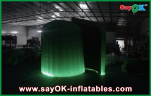 Quality Photo Booth Wedding Props Color Change Waterproof Inflatable Trade Show Booth Dome With Led for sale
