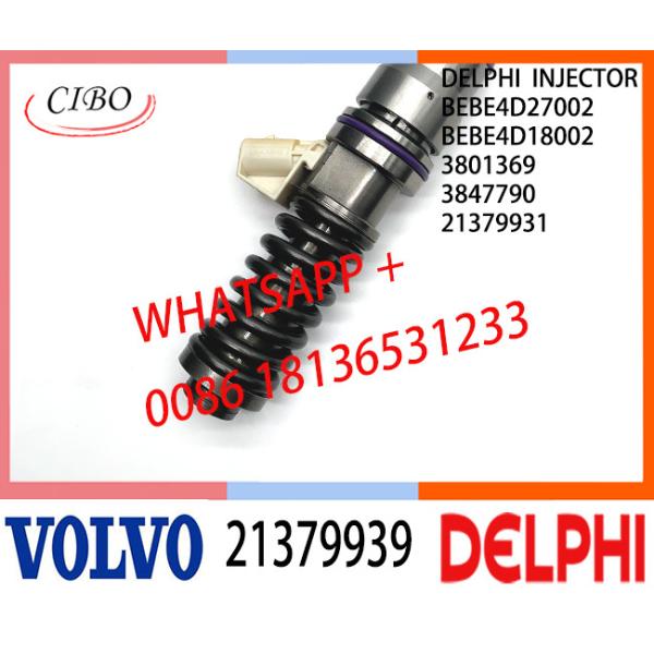 21379939 BEBE4D27002 Fuel Diesel Injector 21379939 BEBE4D27002 BEBE4D18002 3801369 3847790 E3.18/E3 for VOL PENTA MD13
