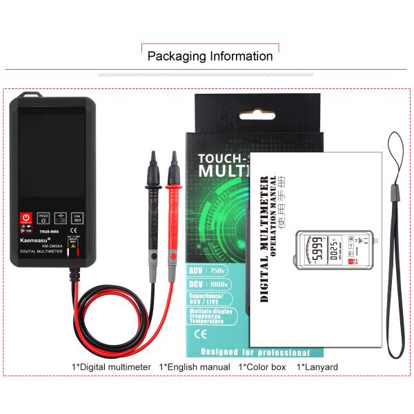 EBTN Display Touch Digital Multimeter 6000 Count Digital Multimetro Ncv Function Neutral Live Wire Test Digital Multimeter